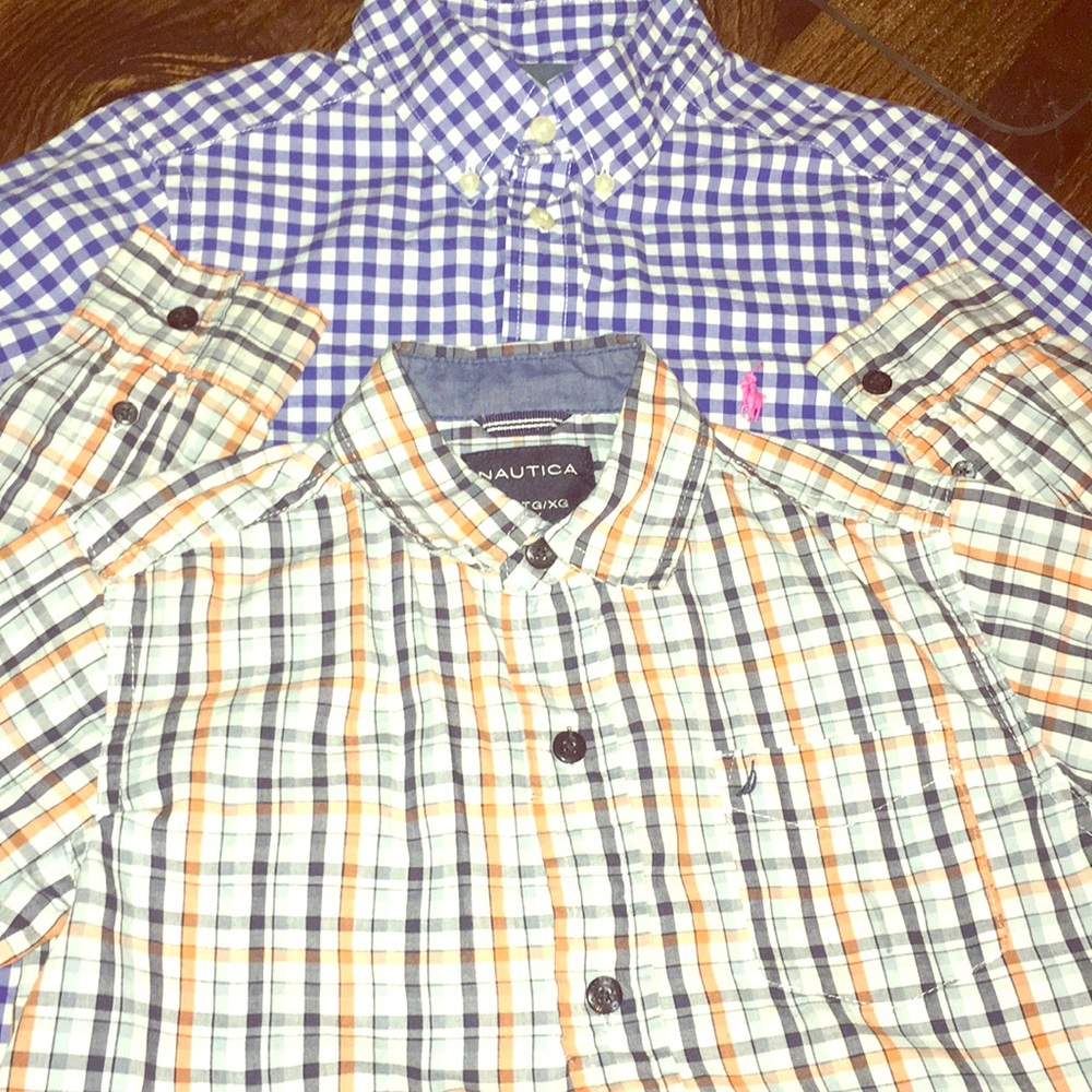 ☀️Ralph Lauren/Nautica Button up collared shirts.